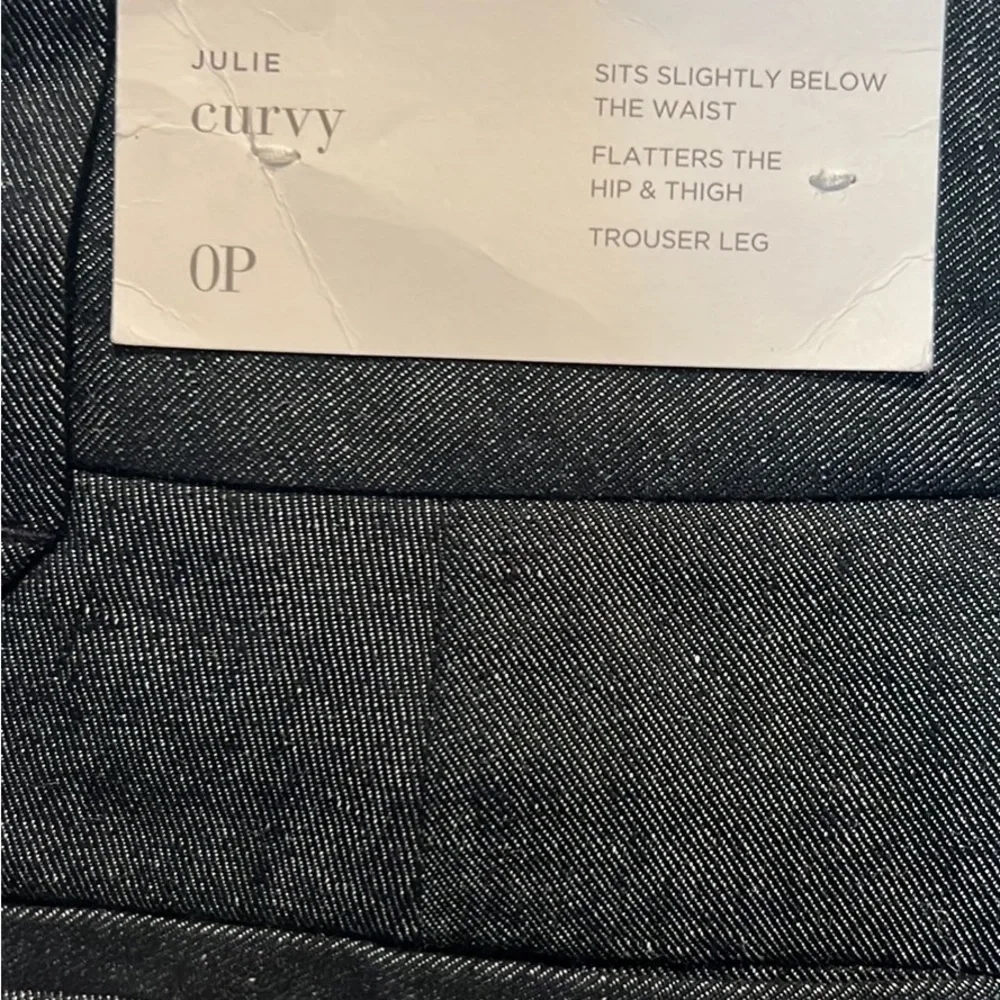 LOFT Dark Gray Denim Jacket with Striped Lining